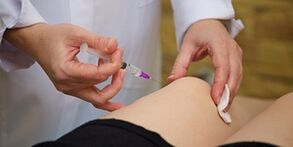 Hyaluronsäure -Injektionen in das Kniegelenk