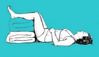 Haltung während der Verschlimmerung der thorakalen Osteochondrose